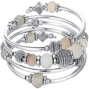 PEARL&CLUB Beaded Chakra Bangle Gifts for Women